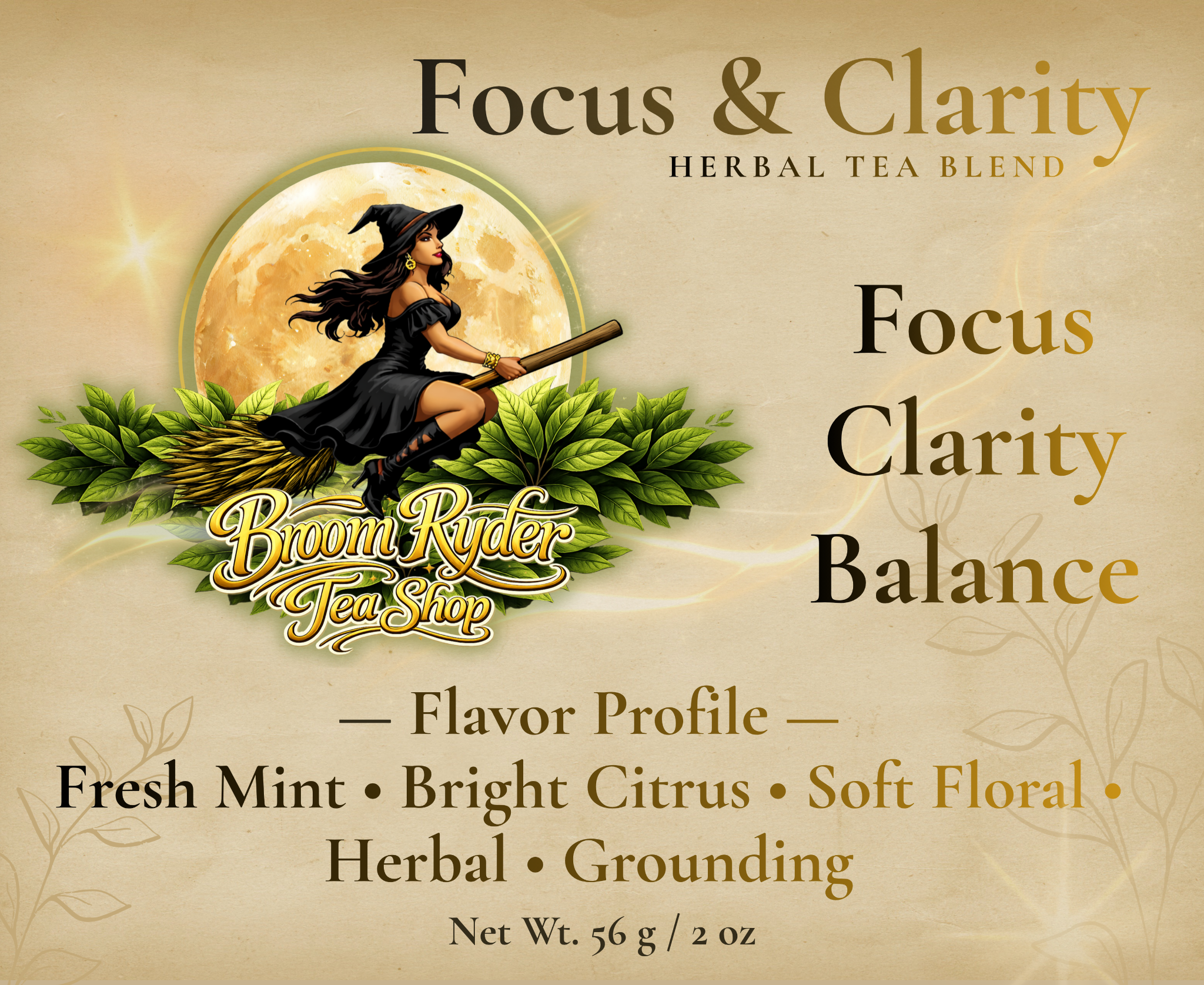 Focus & Clarity front label